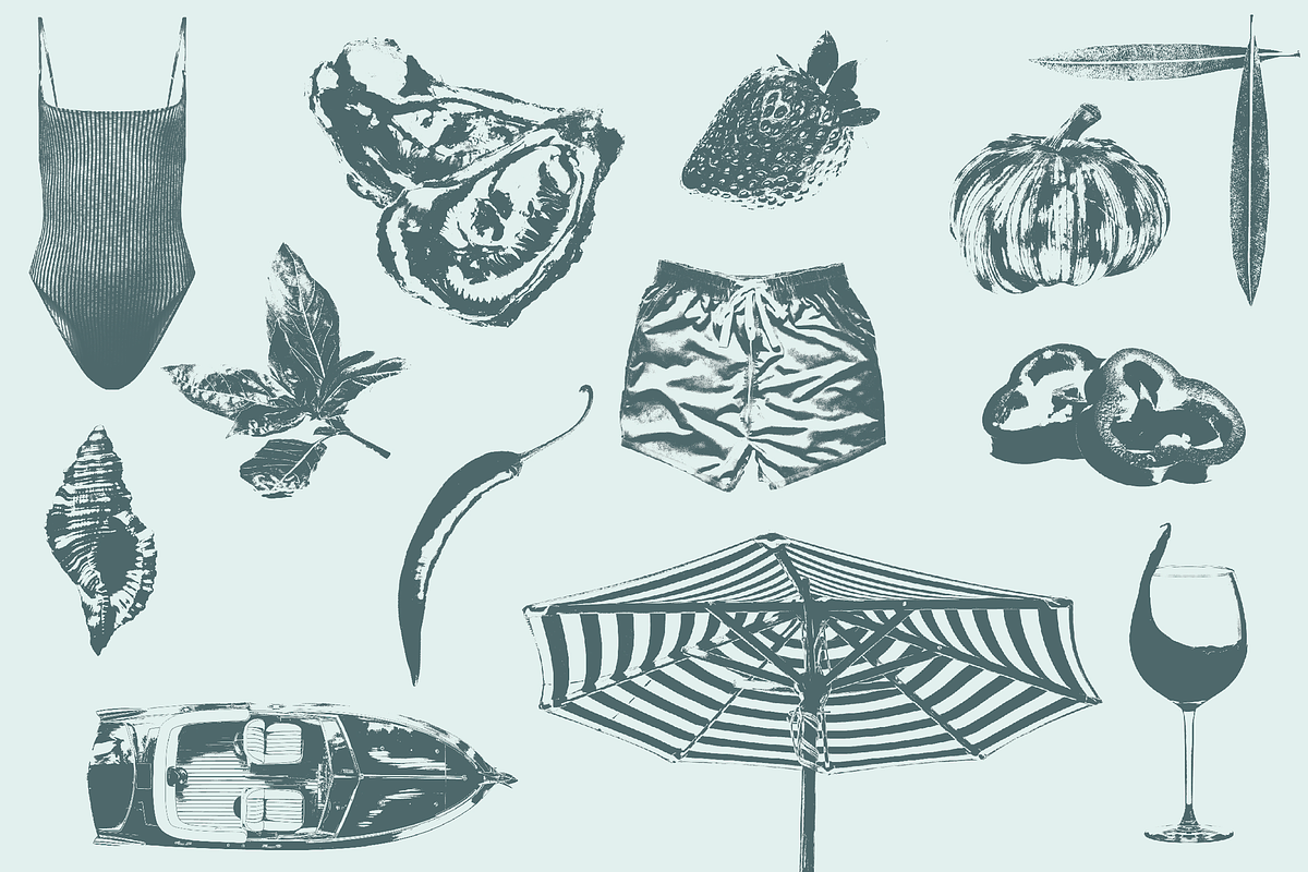 Mediterranean Summer Elements, an Object Graphic by Em&M Studio (Photo 3 of 8)