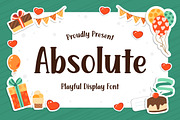 Absolute - Playful Display Font, a Font by Fype Co. (Thumbnail 1 of 5)