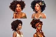 African American Chic Girl, a Person Illustration by Mash Mash Stickers (Thumbnail 9 of 9)