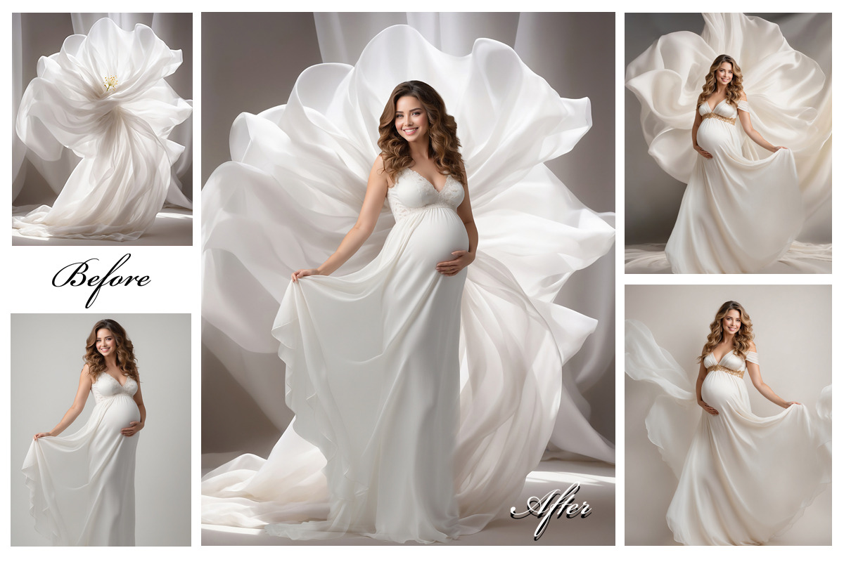 Floral Maternity Backdrops, an Object Graphic by DreamyOverlay (Photo 3 of 4)