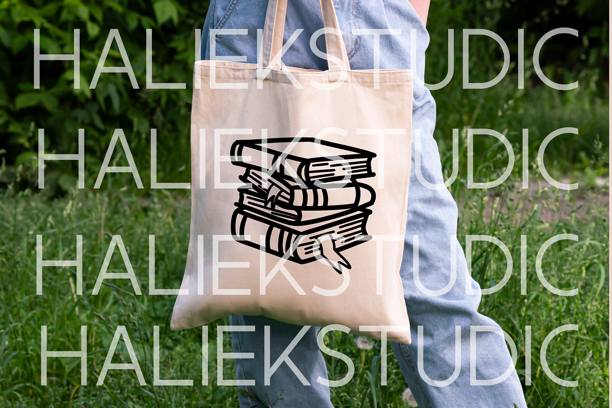 Bookish Girly SVG Illustrations, a Decorative Illustration by HalieKStudio (Photo 5 of 9)