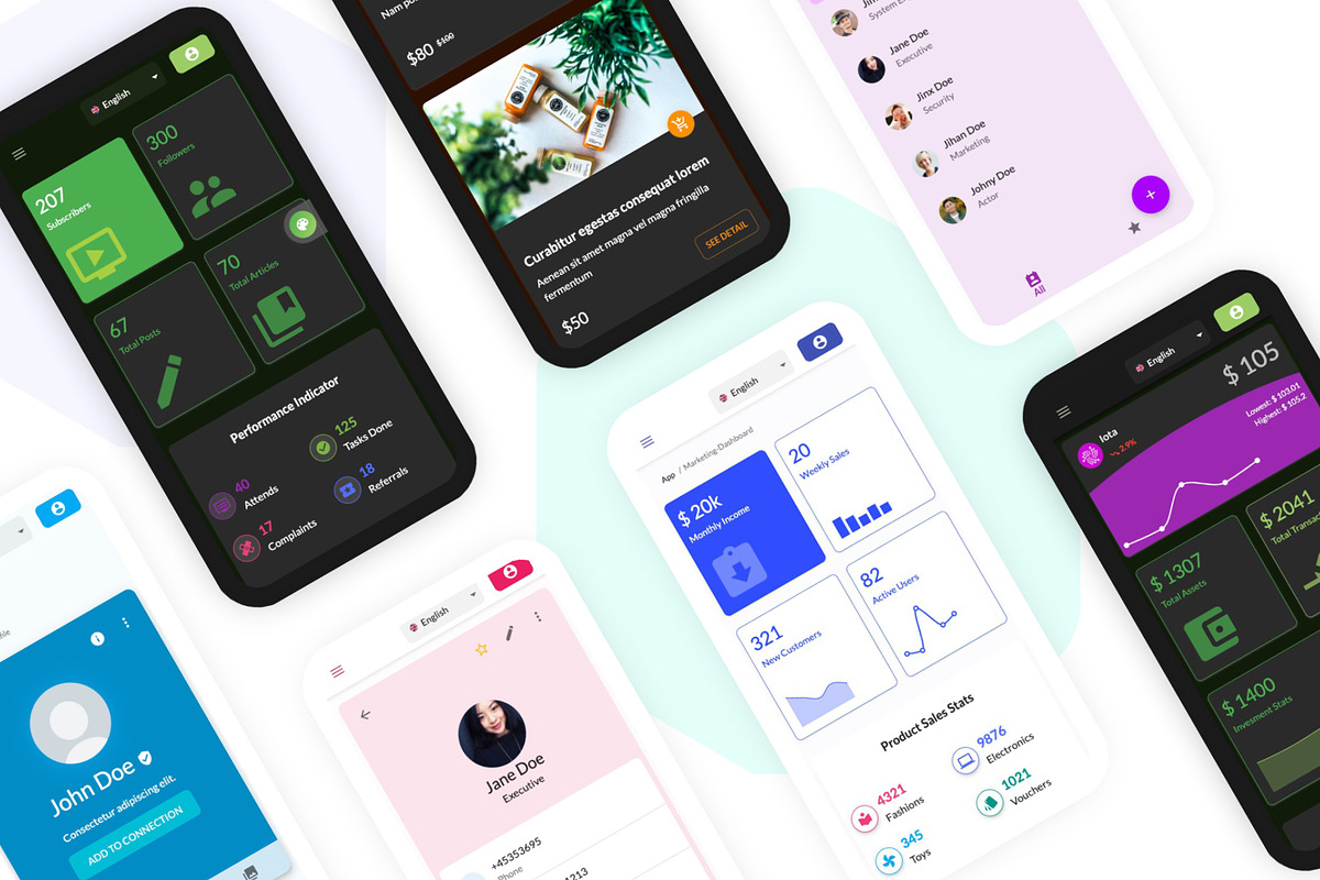 Exlite - React Admin Dashboard, a React Template by UInstrument (Photo 4 of 10)