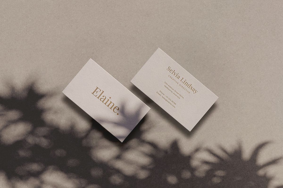 Elaine || Business Card Mockup, a Product Mockup by JafarNation (Photo 3 of 9)