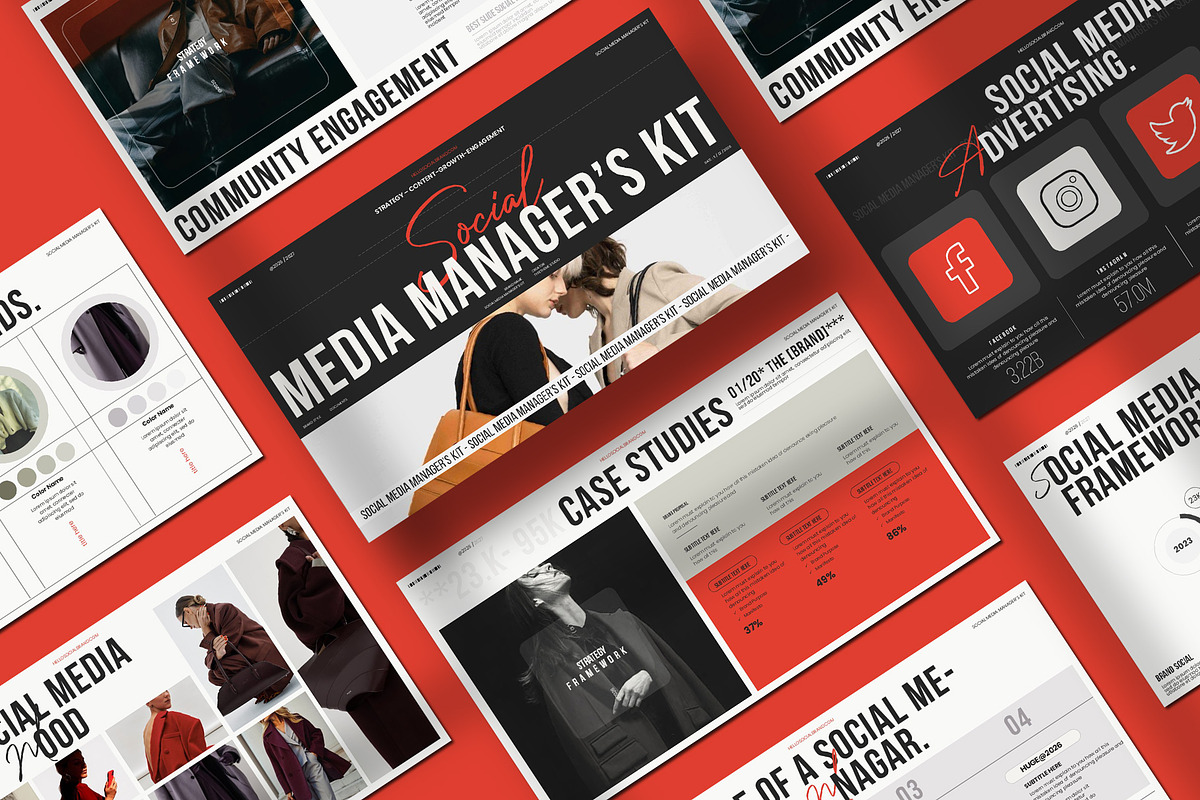 Social Media Manager's Kit, a Presentation Template by Aura Agency (Photo 2 of 11)