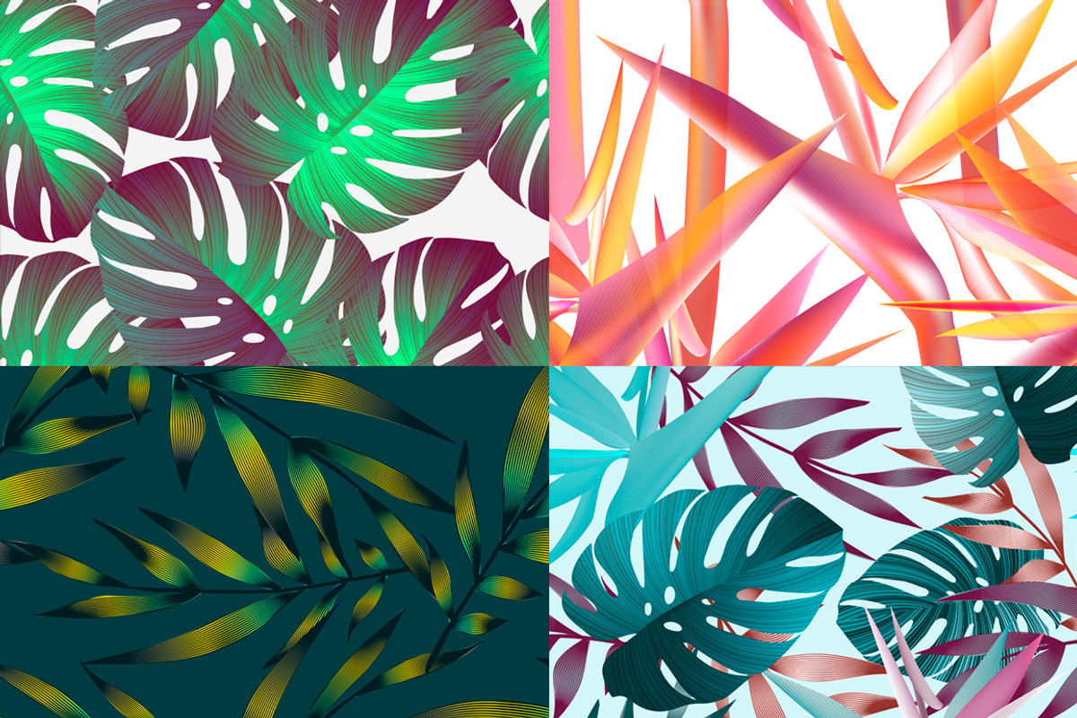 8 tropical seamless pattern., a Pattern Graphic by zeffir (Photo 3 of 4)