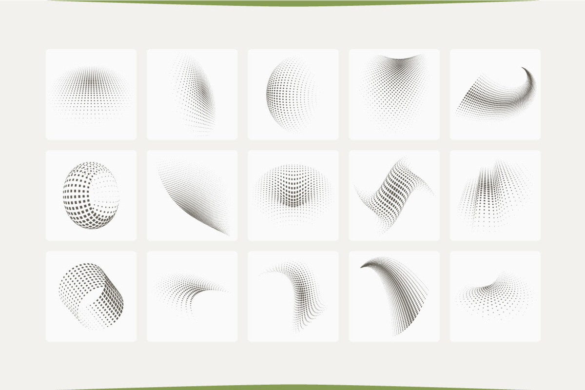 30 vector halftone set preview 4