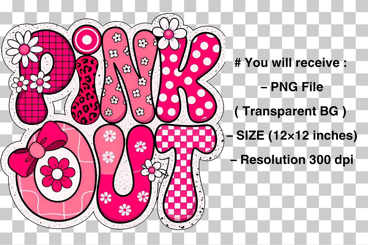 Football Pink Out, Breast Cancer PNG, a Graphic by Clipart Bloom (Photo 2 of 2)