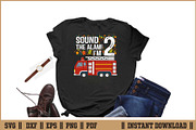 Sound The Alarm I'm 2 Birthday Boy, an Illustration by Handy Arts Studio (Thumbnail 2 of 3)