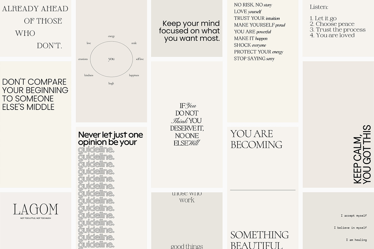 CANVA PS Instagram Quotes Posts, a Social Media Template by Love Radiation Studio (Photo 11 of 16)