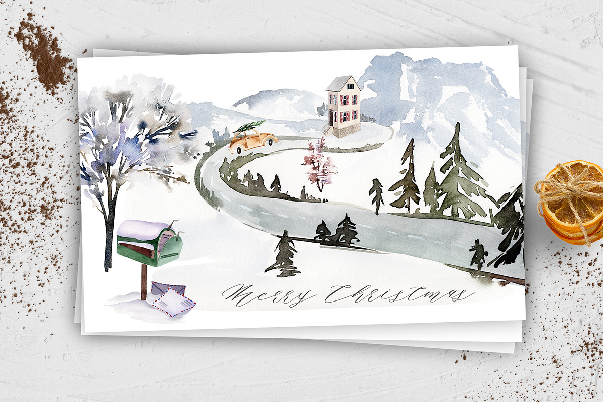 Winter set. Map creator, a Decorative Illustration by Karma (Photo 8 of 20)