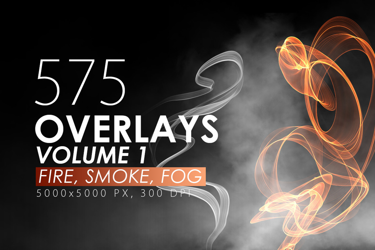 575 Fire, Smoke, Fog Overlays, a Texture Graphic by ArtistMef (Photo 1 of 11)