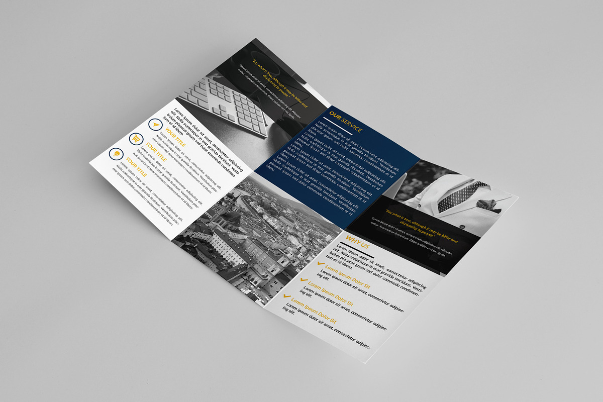 Simple Trifold Brochure, a Brochure Template by assaiv (Photo 3 of 5)