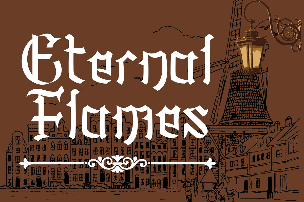 Olden Stones, a Blackletter Font by Letterafa Studio (Photo 5 of 7)