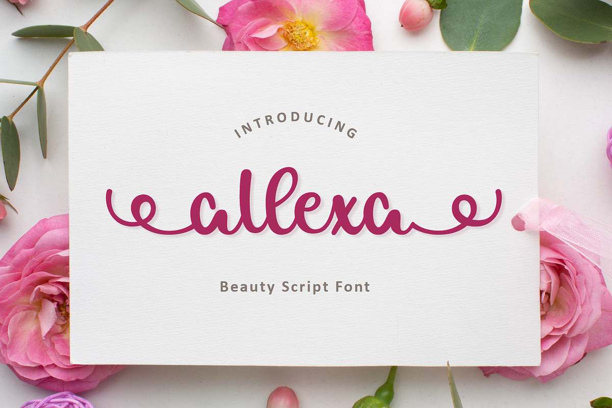 Allexa | Script Font, a Script Font by Suntype | Sunshine Std (Photo 1 of 10)