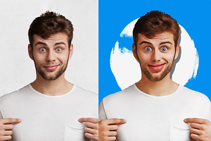 Cartoon Funny Face Vector Art Effect