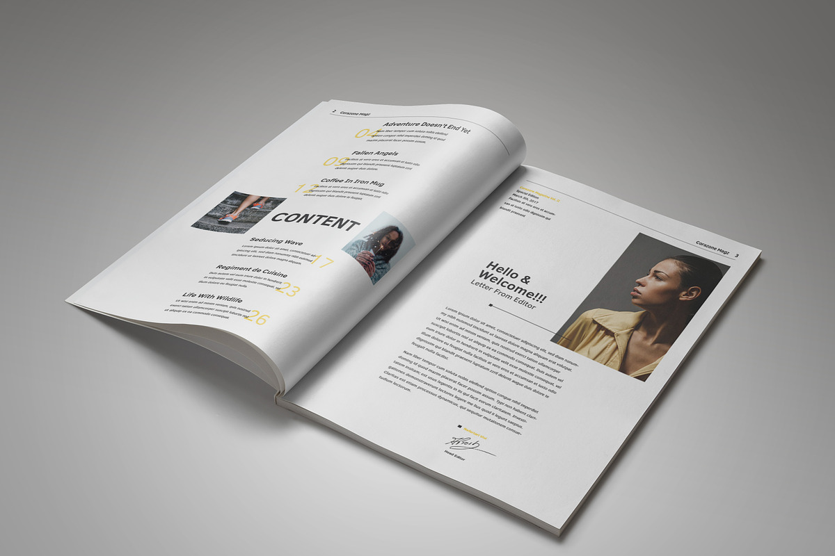 Corazone Magazine (2017 Edition), a Magazine Template by Bokuto (Photo 3 of 17)