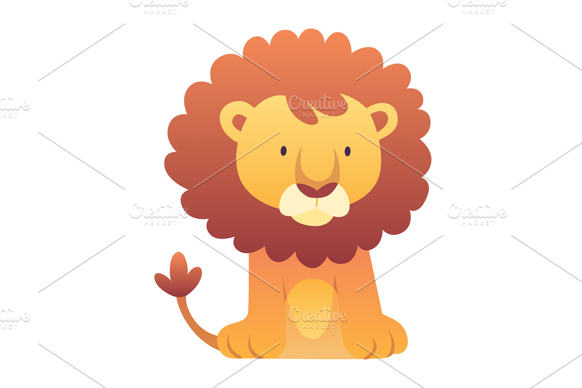 Cute zoo animal. Colorful hand drawn, an Animal Illustration by the8monkey