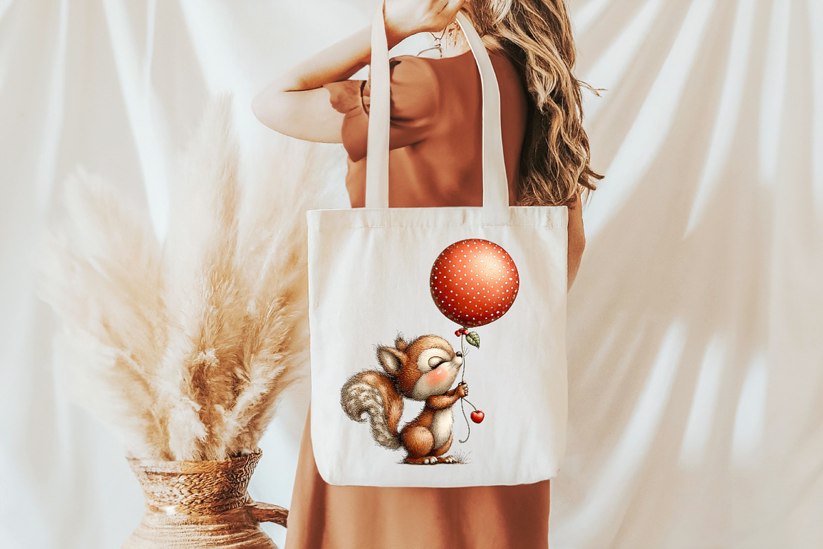 Whimsical Funny Summer Squirrel Clip, an Illustration by Designworld (Photo 6 of 10)