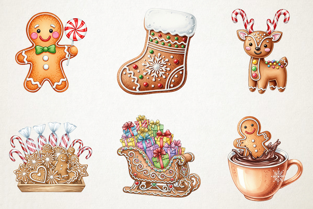 Gingerbread Wonderland Sweet Holiday, an Illustration by RobertsArt (Photo 6 of 7)