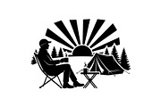 Camping Adventure Silhouette Icons, an Object Graphic by yasushie (Thumbnail 6 of 9)