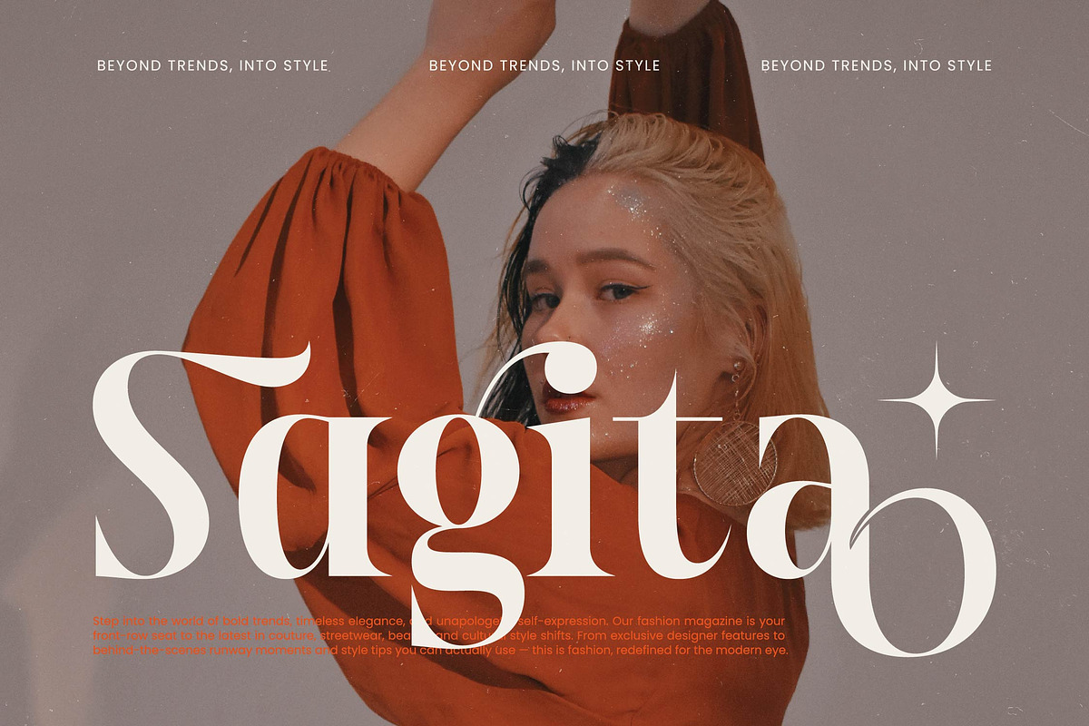Female Halzita Modern Alternate Font, a Serif Font by timelesstype.co (Photo 16 of 20)