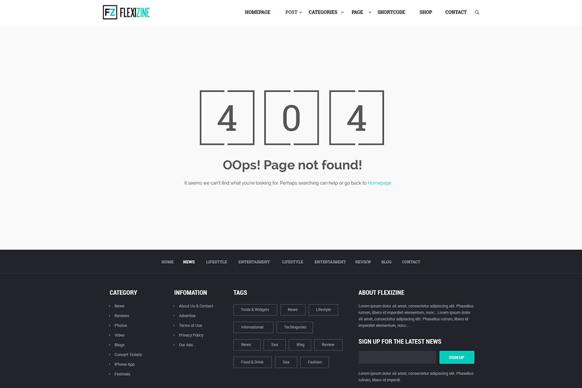 Flexi - PSD for Blog, Personal, News, a Websites & App Template by Digipieces (Photo 11 of 11)