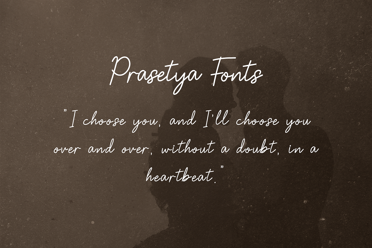 Prasetya | Handwritten Font, a Handwritten Font by filosovis (Photo 4 of 5)
