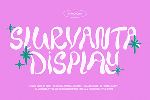 Slurvanta - Liquid Display Font, a Handwritten Font by Indotype Foundry