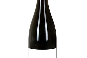 Red wine bottle with blank label, a Food & Drink Photo by BOOCYS