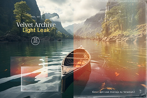 Velvet Archive - Light Leak Overlays, a Texture Illustration by tatiankaart