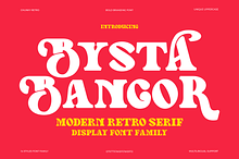 Bysta Bangor - Modern Retro Serif