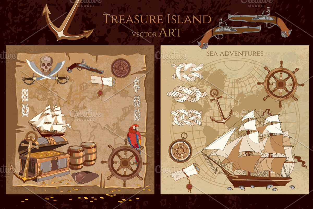Treasure island collection, an Education Illustration by Matrioshka (Photo 4 of 9)