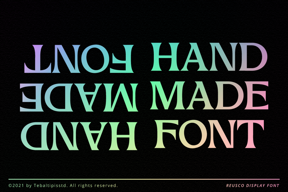 Reusco - Display Typeface, a Serif Font by tebaltipislab (Photo 2 of 15)