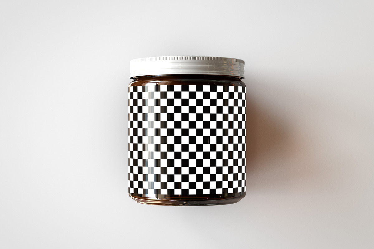 Amber Glass Jar Mock-Up, a Household Mockup by TSOBG (Photo 8 of 16)