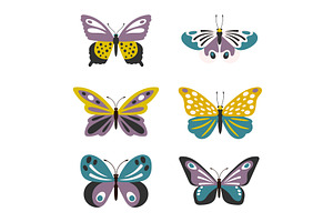 Cute Butterflies Set