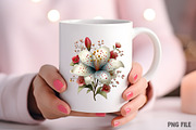 Whimsical Spring Lily Flowers PNG, an Illustration by Craft Nest (Thumbnail 8 of 11)