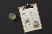 Green Minimalist Menu Template, a Stationery Template by Neermana (Thumbnail 4 of 4)