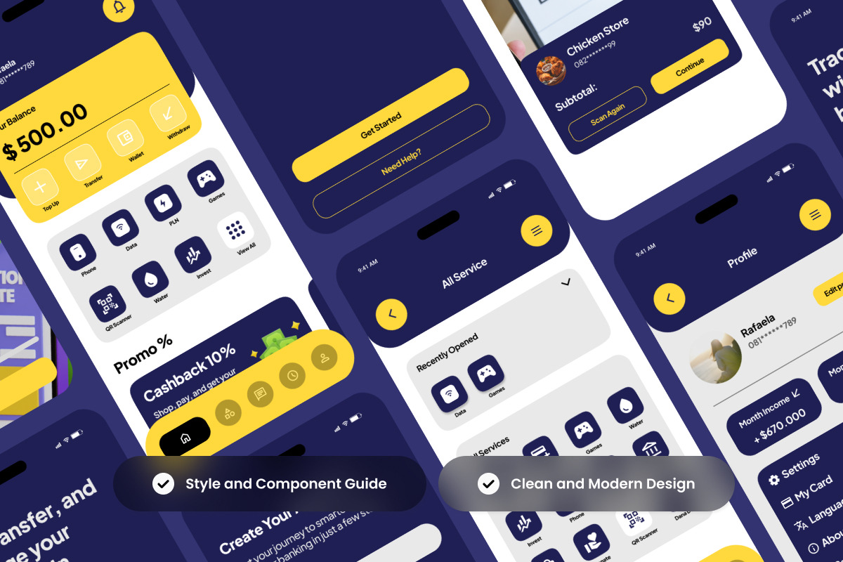 Keryen – Finance Tracker App Design, an App Template by productype1 (Photo 3 of 5)