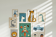 BOY'S ROOM NURSERY PRINTS, a Background Graphic by Lana Elanor (Thumbnail 4 of 11)
