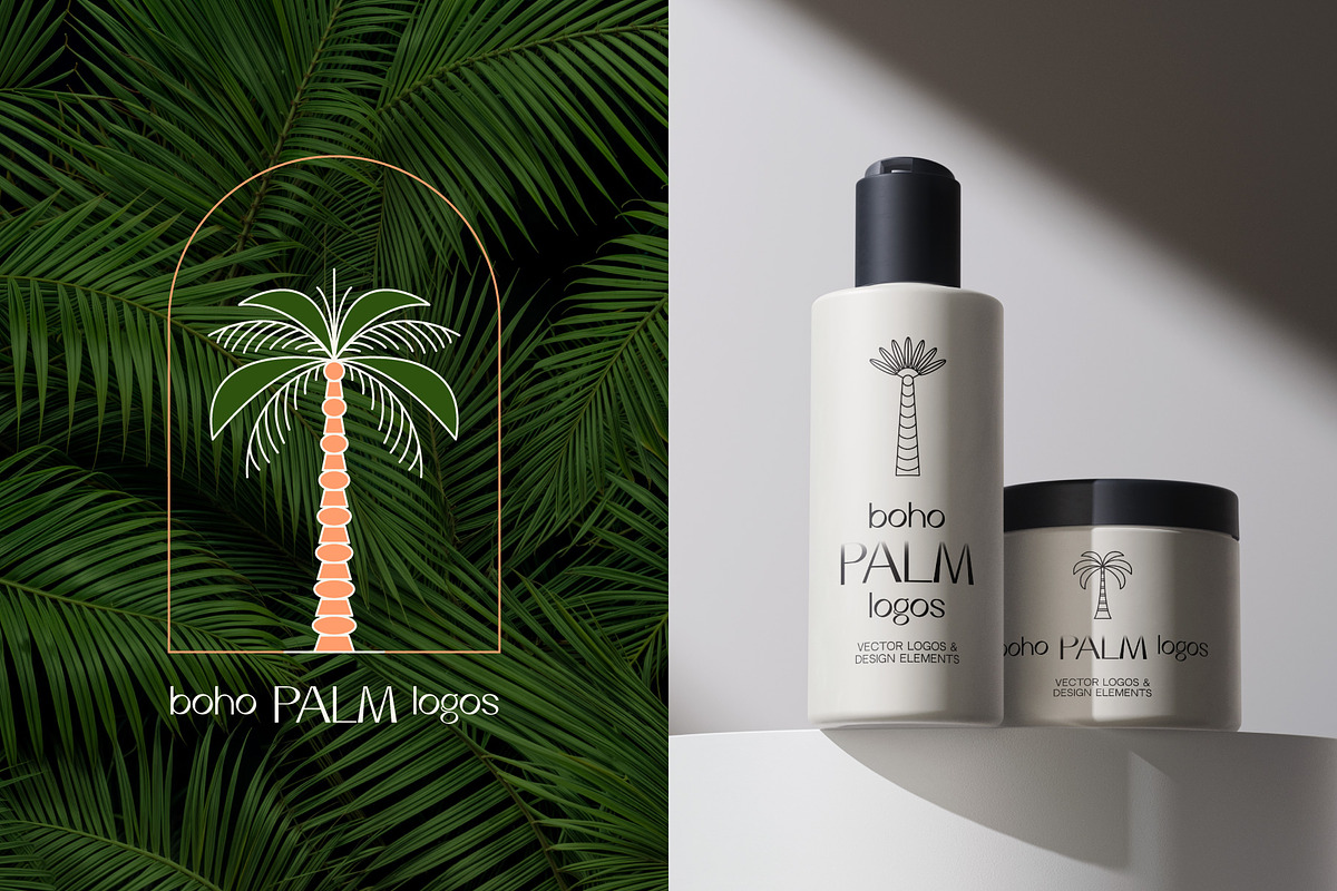 Boho palm logos, a Graphic by karnofff (Photo 2 of 6)
