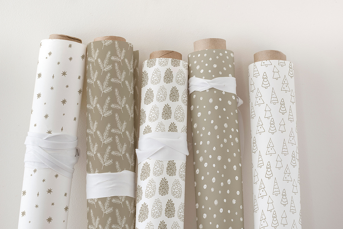 Elegant Christmas patterns, a Pattern Graphic by Cozy pattern shop (Photo 4 of 5)