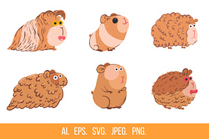 Guinea pigs, an Animal Illustration by CGterminal
