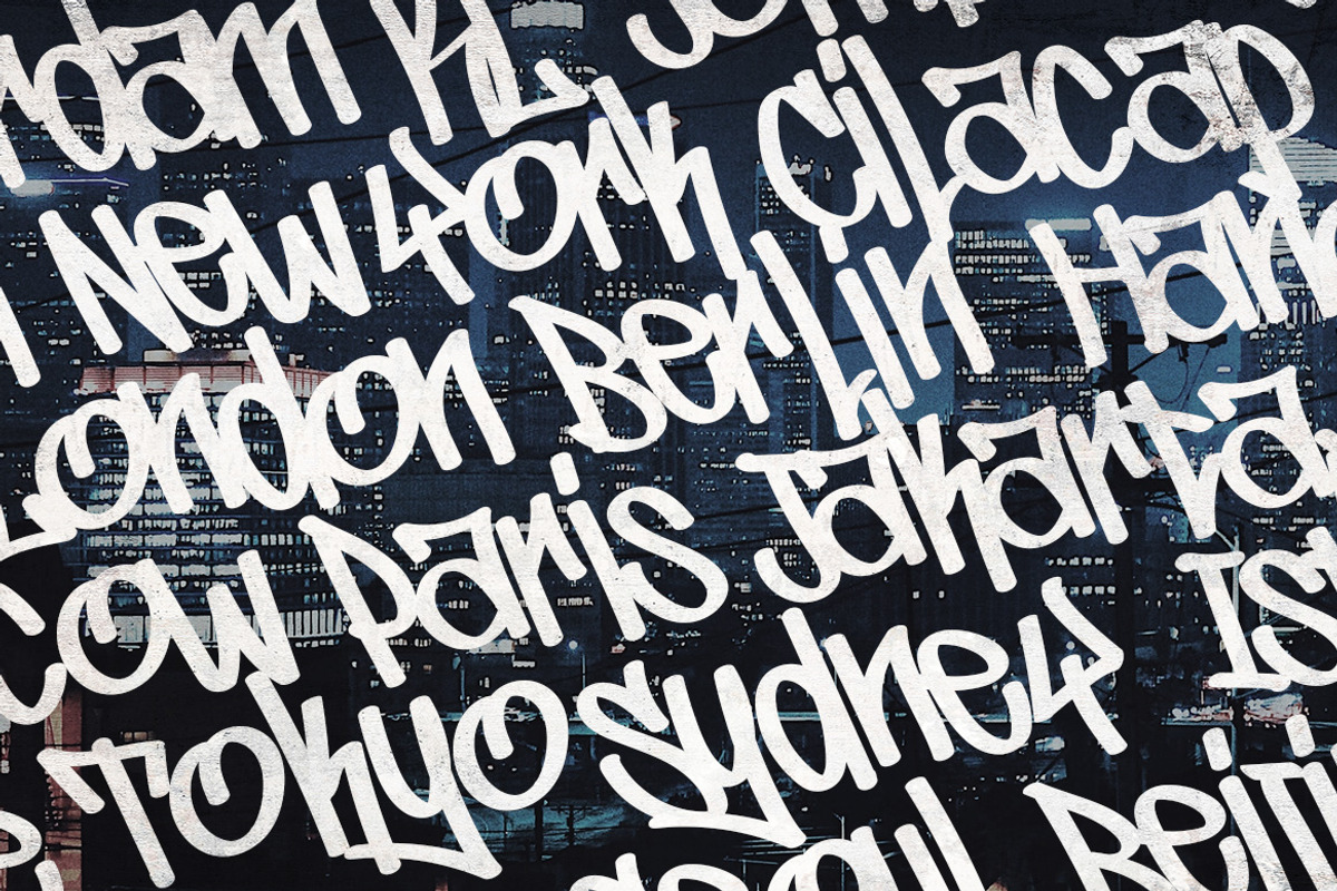 Graffiti Inspired | City Terror v1, a Font by tomatstudio (Photo 6 of 7)