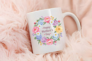 Floral Mothers Day Watercolor Clipar, an Illustration by RobertsArt (Thumbnail 4 of 6)
