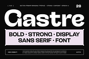 Gastre - Bold Sans Serif, a Sans Serif Font by Glyphofik x GudPap (Thumbnail 1 of 7)