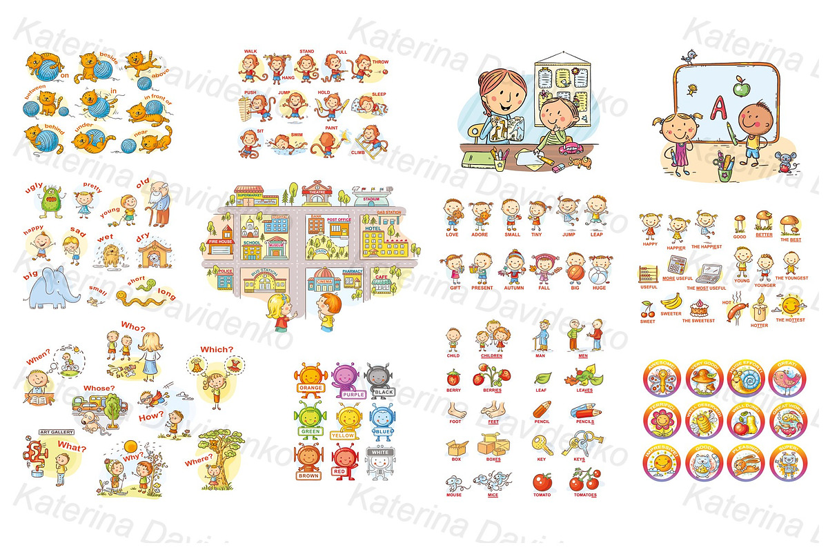 Teaching aid while language learning, an Education Illustration by Bubert Art (Photo 2 of 3)