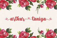 Arthur Taniya - Calligraphy Font