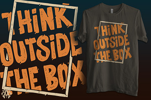 Think Outside The Box Typography