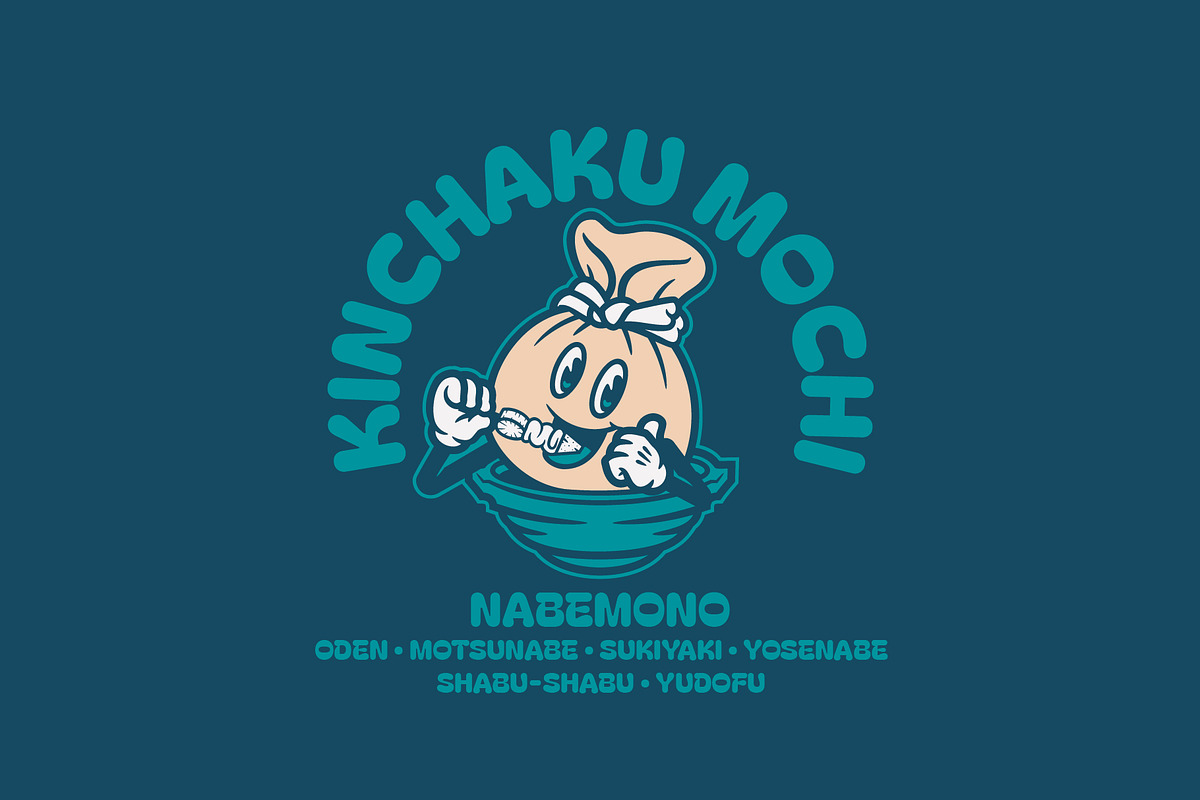Kinchaku Mochi Logo Template, a Branding & Logo Template by Kreasi Malam (Photo 2 of 4)