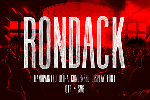 Rondack SVG - Ultra Condensed Font